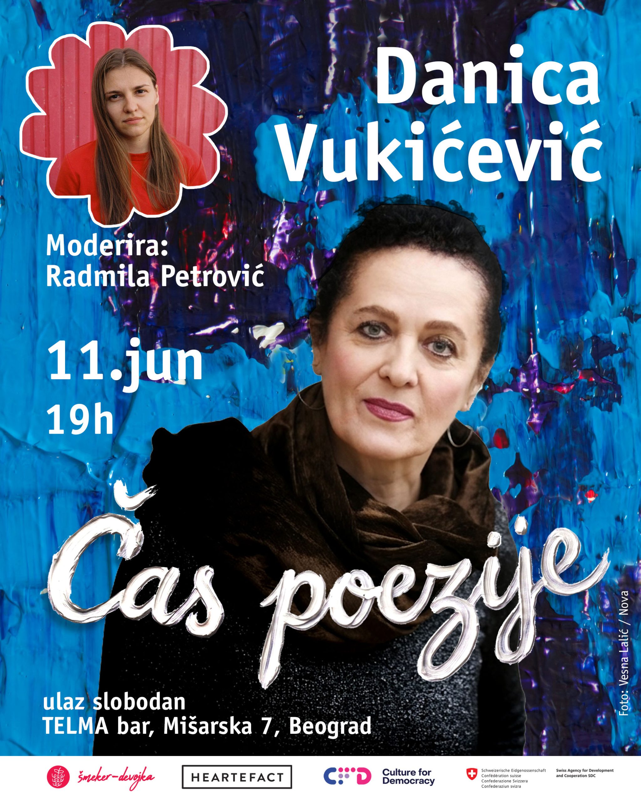 Cas poezije plakat Danica Vukicevic 1 scaled
